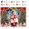CHAIYA 8X6FT Christmas Backdrop Christmas Window Backdrop for Photography Winter