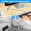 2 inch(50mm) White Desk Hole Cover Grommet ABS Plastic Wire