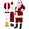SOMOYA Santa Claus Costume for Men Christmas Santa Suit Deluxe