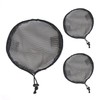 YTBYT 3 Pcs Black Round Ponytail Net Elastic Drawstring Hair