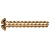 Hillman 2038 Brass Round Head Slotted Machine Screw 10-32 x