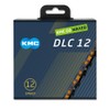 KMC DLC12 Waxed 12 Speed Chain, Black/Orange, 126 Link