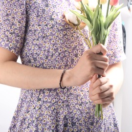 JoycuFF Boyfriend Mom Gifts for Her Birthday Mother's Day Thanksgiving Day Christmas Inspirational Morse Code Bracelets I Love you To My Boyfriend's Mom Wrap String Strand Bracelet for Women