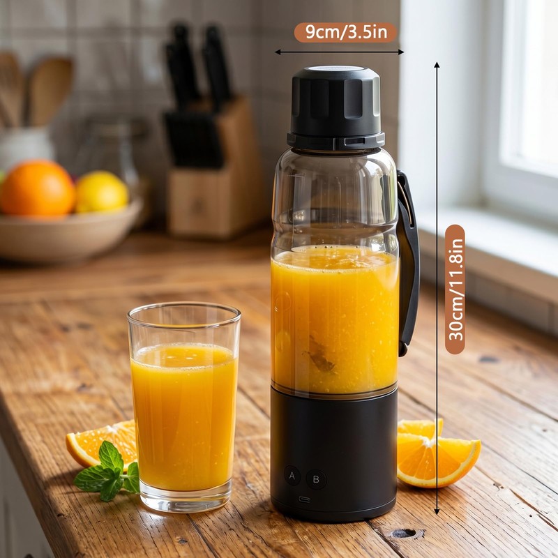 20Oz Portable Personal Blender, 20000RPM Cordless Mini Blender, 3-in-1——MilkshakesCrushed iceGround