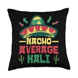 Not Your Ordinary Name. Nacho Average Kali Throw Pillow, 18x18, Multicolor