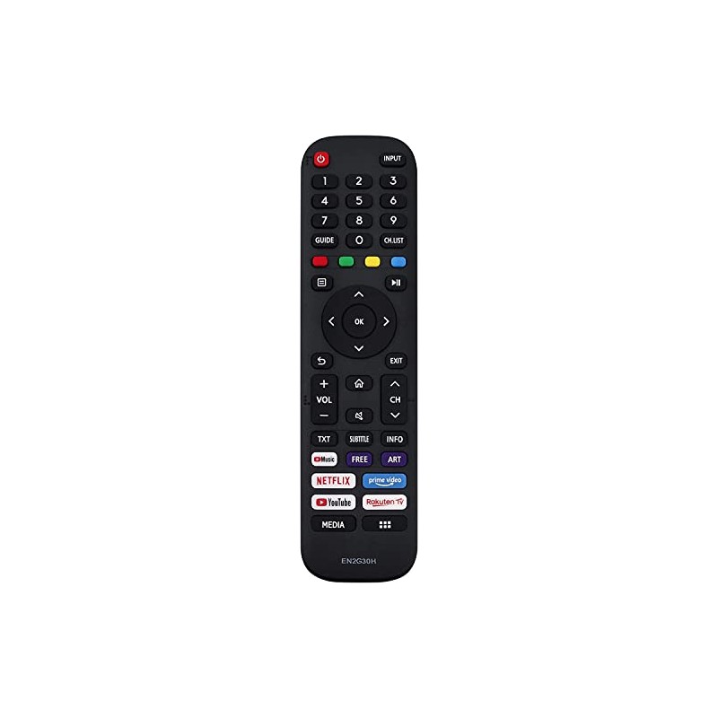 Replacement Remote Control for Hisense TV HE70A6109FUWTS HE75A6170FUWTS HE50A6103FUWTS 43A7100F