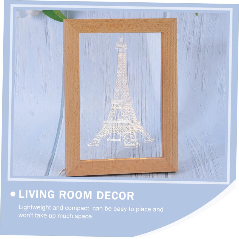 BIUDECO 1pc Creative LED Photo Frame Light Luminous Night Light