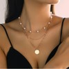 Gold Layered Necklace for Women Stocking Stuffers for Women Paperclip