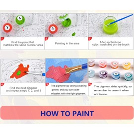 LTDOOIT Paint by Numbers Adult Animals, 40 x 50 cm DIY Hand Painted Oil Painting Kit Children with Brush Fine Acrylic Paint Wrinkle-Free Canvas Landscape Bird Easy Paint by Numbers Adult Professional