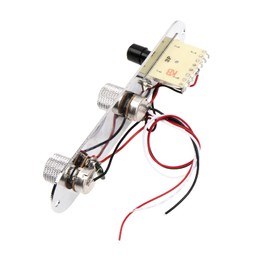 1Pcs Yootones Guitar Control Plate Loaded Chrome 3 Way Switch Plated Prewired Control Plate Compatible with Tele Telecaster Style Electric Guitar Parts Replacement (Silver)