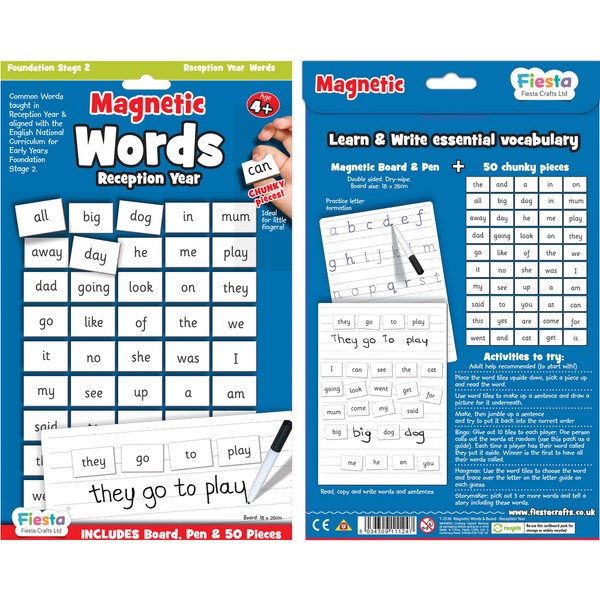 Fiesta Crafts Magnetic Words Reception Year - Learn to Read