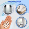 30pcs Silicone Flat Washer Gaskets – 1/2" White Sealing O-Rings,