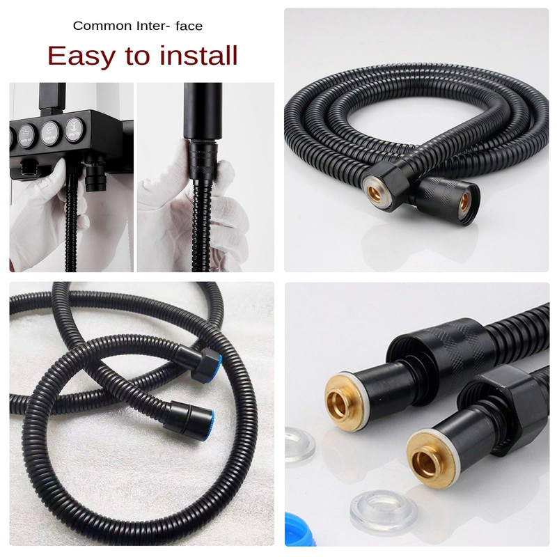 Universal Shower Hose Pipe Head Tap Hoses 1.5m Long Smooth