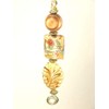 Sweep of Prairie Wheat Cream Lampwork Glass Ceiling Fan Pull
