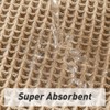 Hapihom Waffle Bath Mat, 24x36in Super Absorbent Non Slip Bath