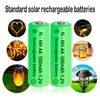 Lombaour 1.2v AA 500mAh Rechargeable Batteries,Double A Ni-MH Pre-Charged Solar