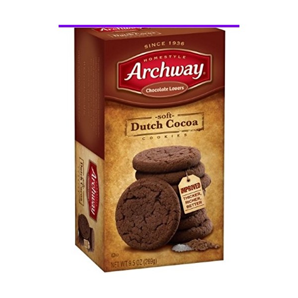 Archway Chocolate Lovers Soft Dutch Cocoa Cookies, 8.75 Oz