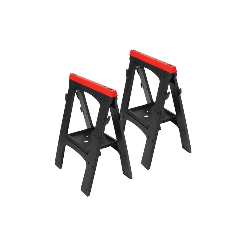 Performance Tool W54009 Heavy Duty Plastic Sawhorse Set (450 lb