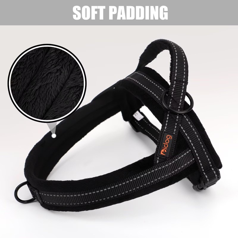 Didog Soft Flannel Padded Dog Vest Harness, No Pull/Quick Fit