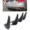 SDeelCase Rear Bumper Diffuser Valence Blade Shark Fin Extension For