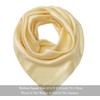 27.5'' Silk Feeling Scarf Medium Square Satin Head Neck Scarf