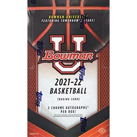 2021-22 Bowman University Basketball Hobby Box (24 Packs/4 Cards: 2 Autos, 5 Ref)