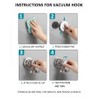 Suction Cup Hooks Razor Holder Powerful Vacuum Organizer for Towel,