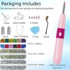 5-in-1 Cordless Hotfix Rhinestone Applicator Tool, Bedazzler Kit (Pink)