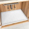 SIKADEER 25" x 22" Under Sink Mat for Kitchen and