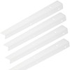 SOTECH 4 x Support Brackets 400 mm White Including Mounting