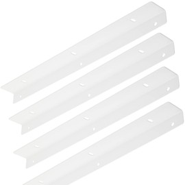 SOTECH 4 x Support Brackets 400 mm White Including Mounting Material Wall Brackets for Worktop Table Top Desk Top Mounting Bracket