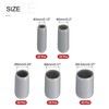 sourcing map 100pcs Round Rubber End Caps Protective Caps 1/8"