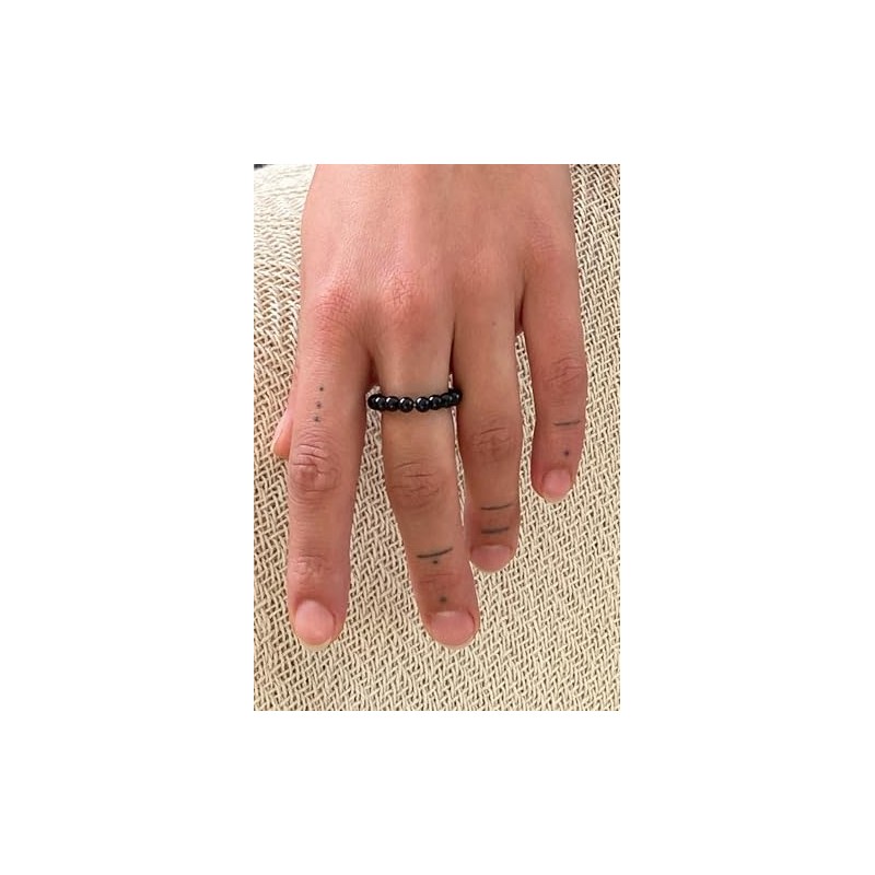 Lebensquelle Plus Mini Ball Ring, 4 mm, High-Quality Gemstone Ring,