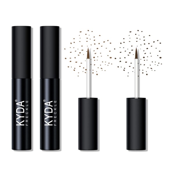KYDA 2 Colors Liquid Freckle, Natural Freckle Makeup Pen, Longlasting