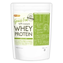 NICHIGA GRASS FED WPI Instant Whey Protein, 17.6 oz (500 g) (rBGH and rBST Beef Growth Hormone) GMO-Free Grassfed [01]