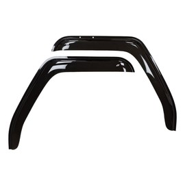 CT Wind Visor Deflectors Set of 2-Piece - Car Visor Door Side -Window Air Guard Deflectors for Protection Against Snow Sun and Rain Compatible with Freightliner Cascadia 2007-17 Dark Smoke