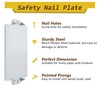 30 Pack Nail Plates for Wood Studs, Cable Protector Plate