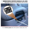 (2 Pack) Center Console Cover Lock Sub Assy Center Console