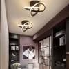 EIDISUNY LED Ceiling Light Interweave Modern Creative White Black Ceiling