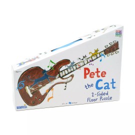 AreYouGame.com New - AreYouGame.com Pete the Cat 2-Sided Floor Puzzle Suitcase: 36 Pcs