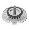 Kitchen Sink Strainer, Stainless Steel Sink Drain Basket with Rubber
