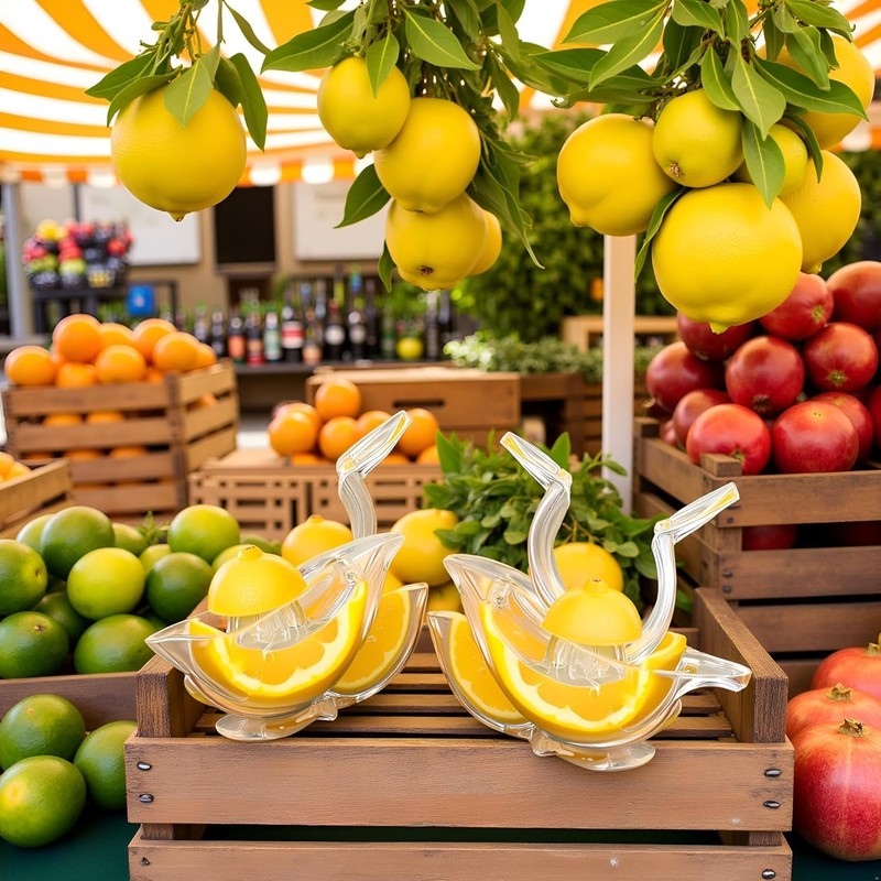 2 Pack Bird shape Lemon Squeezer, Lemon Juicer Acrylic Manual