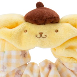 Sanrio 983624 Pompompurin Mascot Scrunchy, 4.3 x 4.3 x 1.2 inches (11 x 11 x 3 cm)