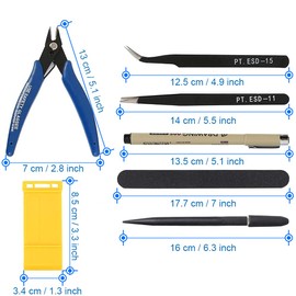 MMOBIEL 21 Pcs Gundam Model Tool Kit Hobby Building Craft Set for Professional Model Building, Repair and Fixing