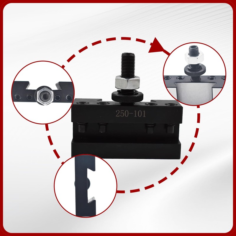 findmall AXA 2Pcs #1 Quick Change 250-101 Tool Post Turning