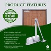Automatic Door Closer - Hold Open Feature - Adjustable Hydraulic
