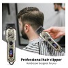 Kit 2 Cortapelos Led Usb-c Para Cabello Y Barba Negro