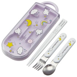 Skater TACC2AG-A Trio Set Chopsticks Spoon Fork Sinapushu Children's Antibacterial Made in Japan