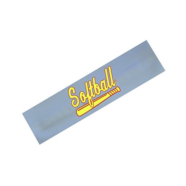 Funny Girl Designs Wholesale Softball Headbands (Available in Lots of Bulk Quantities) Cotton Stretch Absorbent Sport and Fashion Headband from 3 Headbands, White Headband(s)