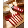 6 Pieces Silicone Spatula Set - Heavy Duty Kitchen Cooking